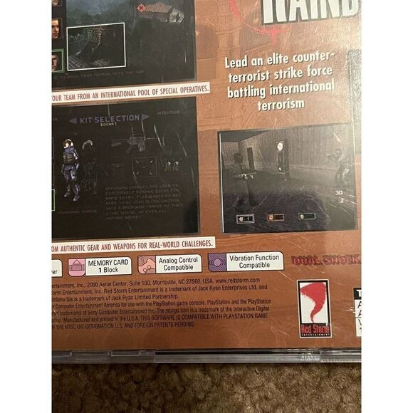 Tom Clancy's Rainbow Six (Sony PS1, 1999) Complete Black Label Playstation 1 - Picture 4 of 10